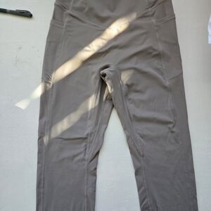 Gray High-Waisted Leggings